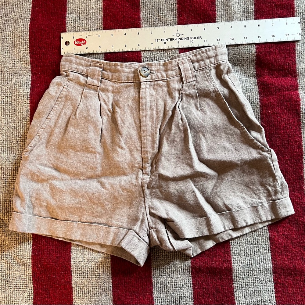 Linen American Apparel High Waisted shorts